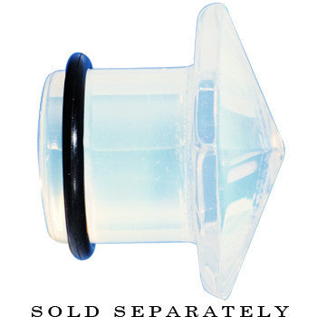 1/2 Opalite Semi Precious Stone Pyramid Top Plug