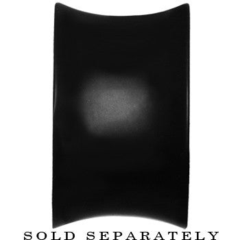 4G Black Silicone Double Flare Teardrop Plug