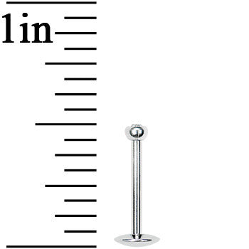16G 3/8 Internally Threaded 2.5mm Gem Ball Labret
