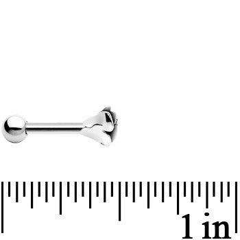 Silver 925 Blooming Rose Flower Cartilage Tragus Earring