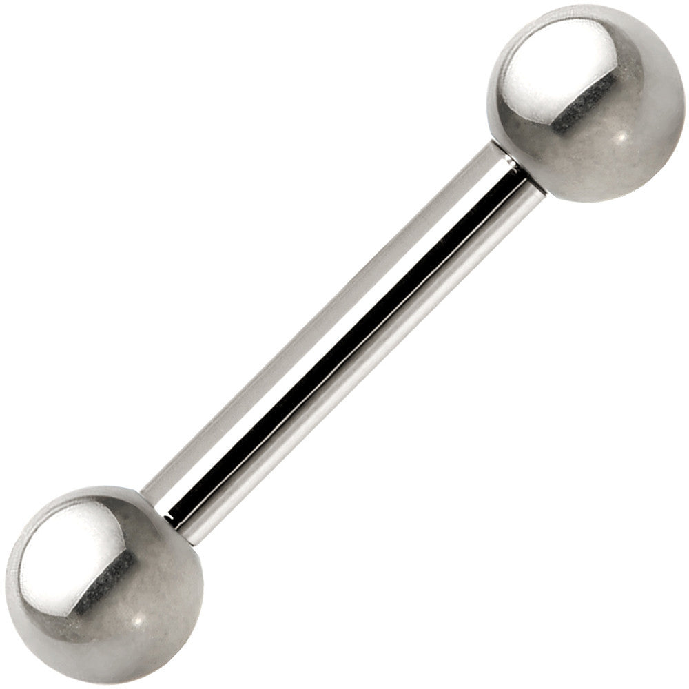 14G Grade 23 Solid Titanium Barbell 3/8 4mm
