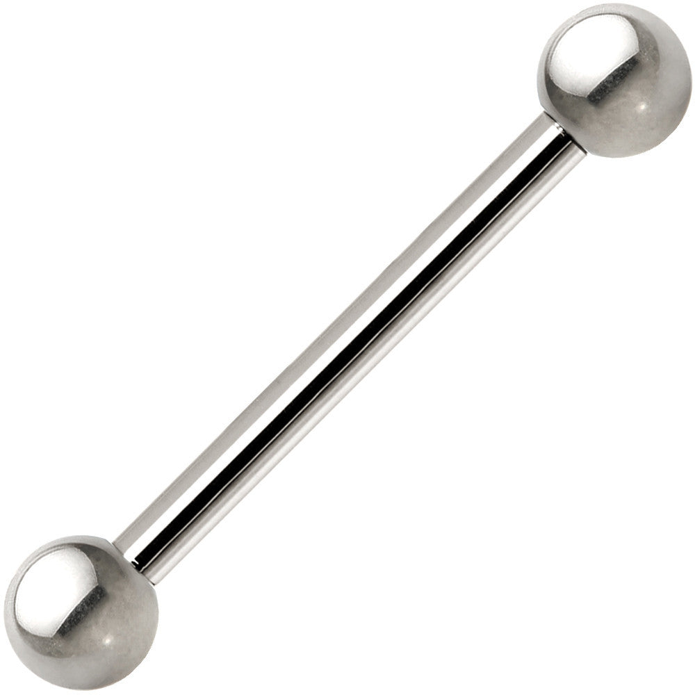 16G Grade 23 Solid Titanium Barbell 1/2 3mm