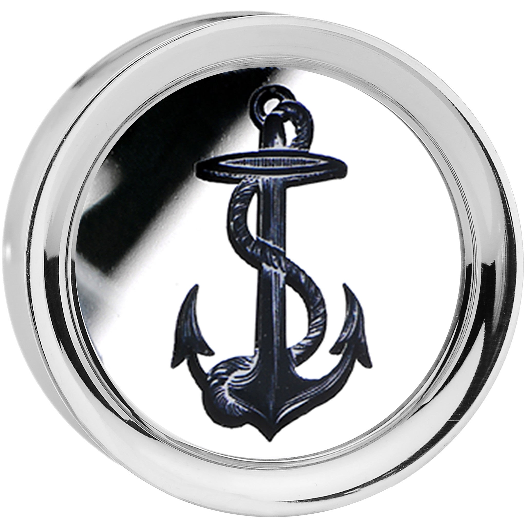 7/8' Anchor's Away Reversible Mirror Screw Fit Plug