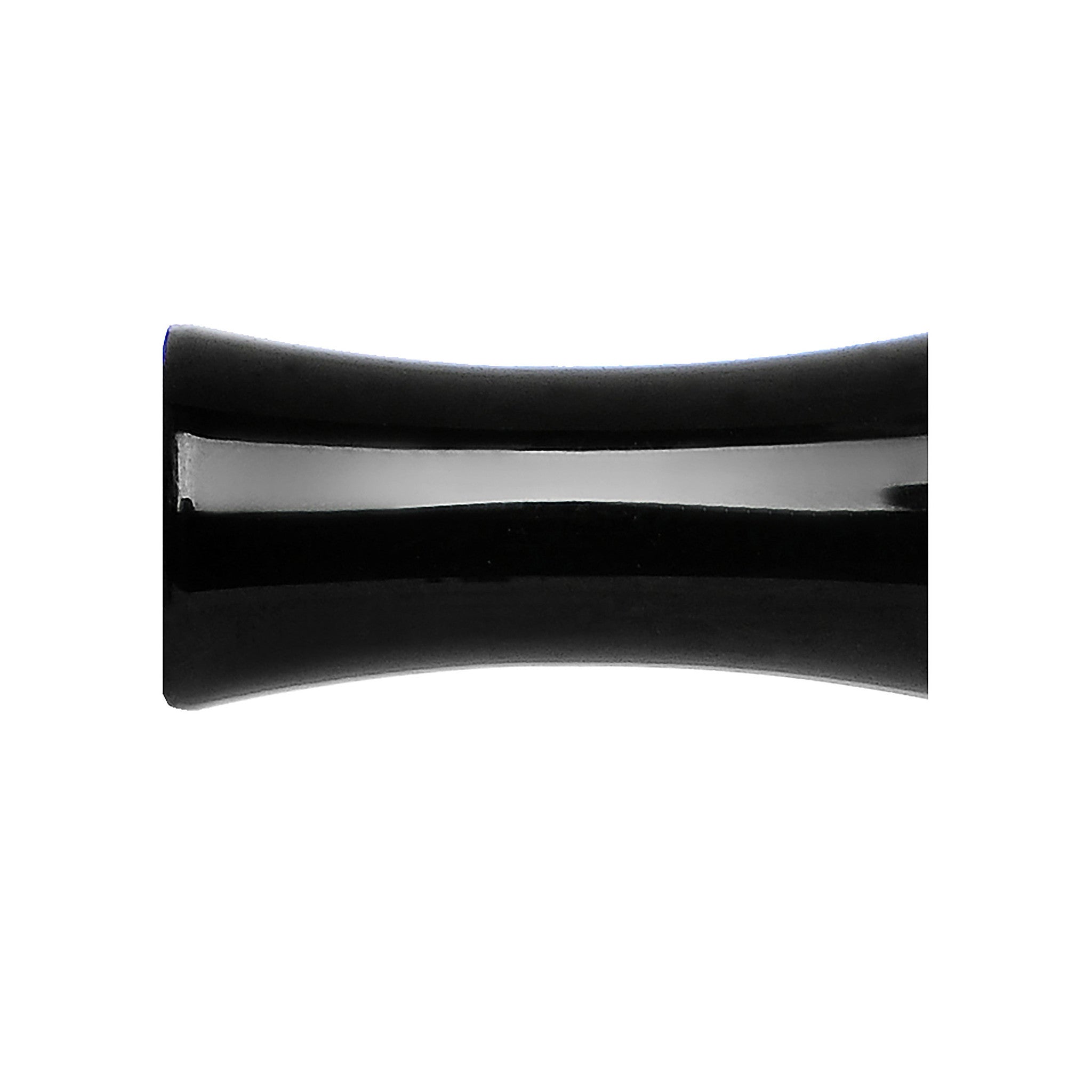 6G Double Flare Black Titanium Hollow Divine Cross Tunnel Plug