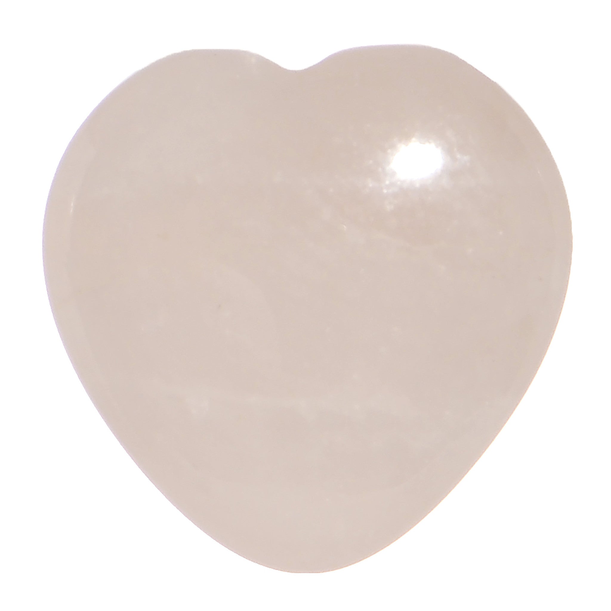00G Natural Rose Flower Quartz Sweet Heart Stone Saddle Plug