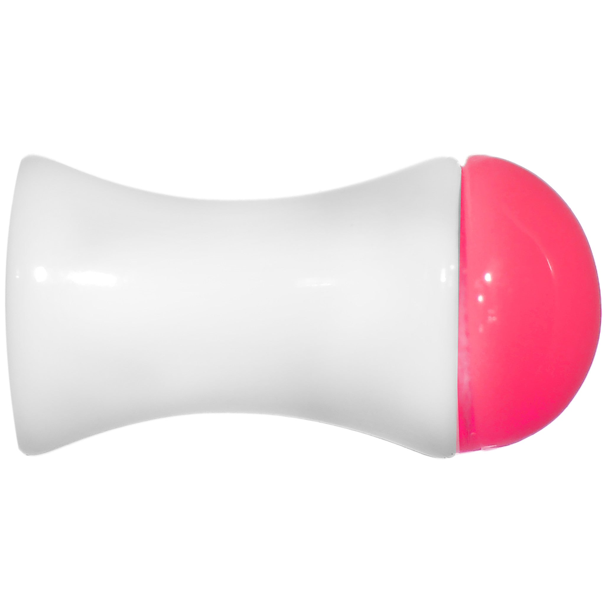 4G White Neon Pink Acrylic Saddle Plug