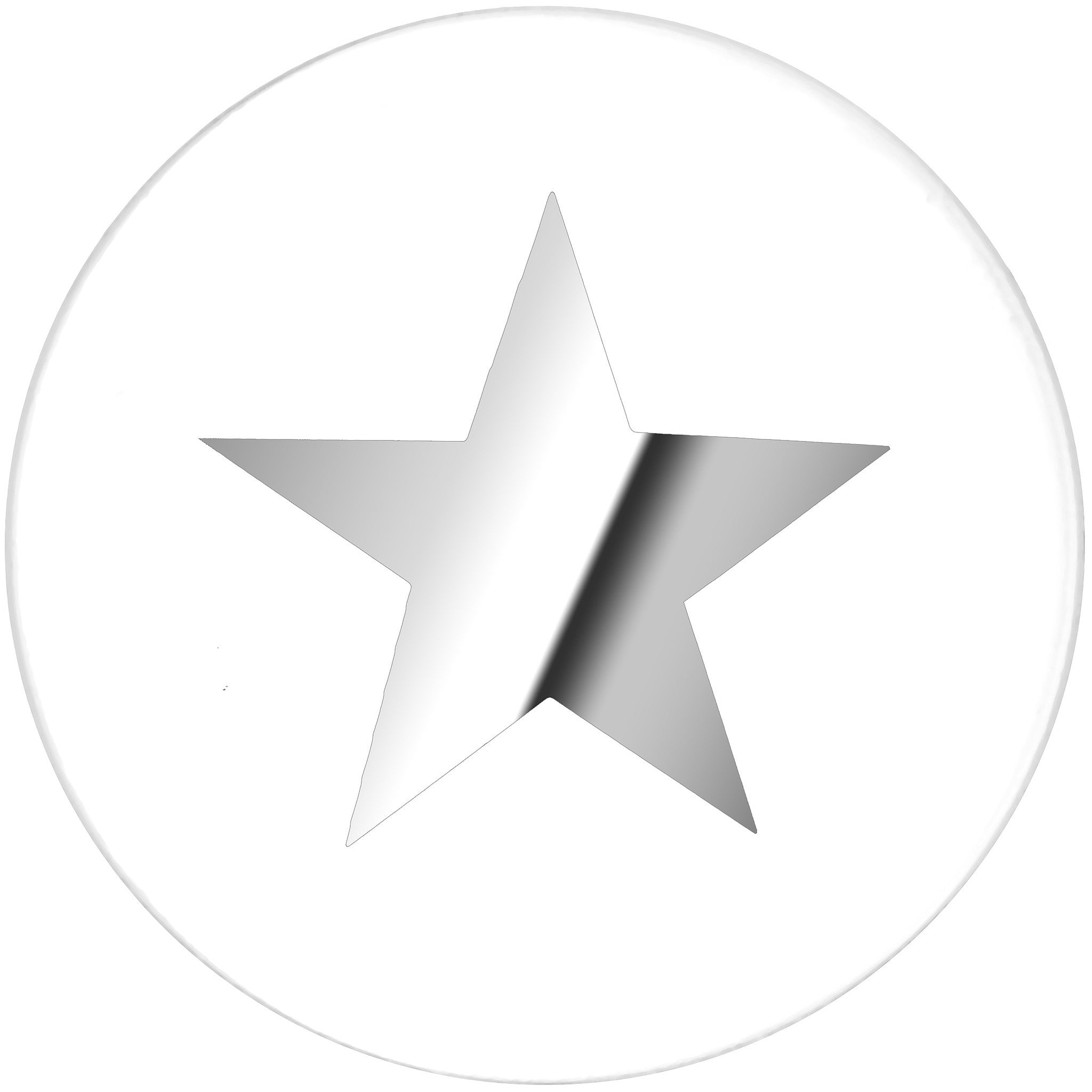 26mm Clear Acrylic Star Saddle Plug