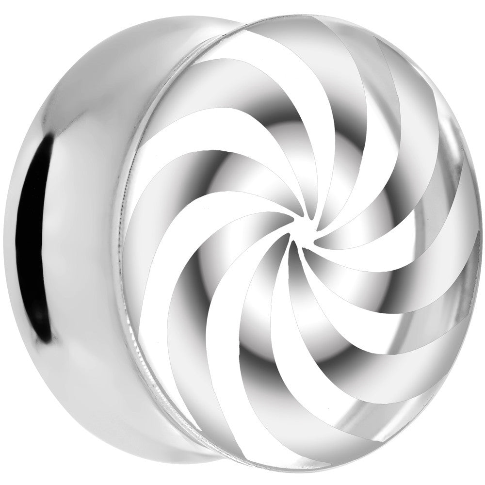 20mm Clear Acrylic Pinwheel Saddle Plug