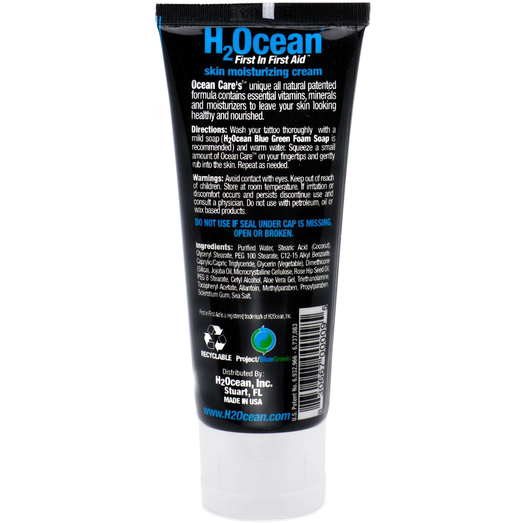 H2Ocean - Tattoo Aftercare Moisturing Cream 2.5oz