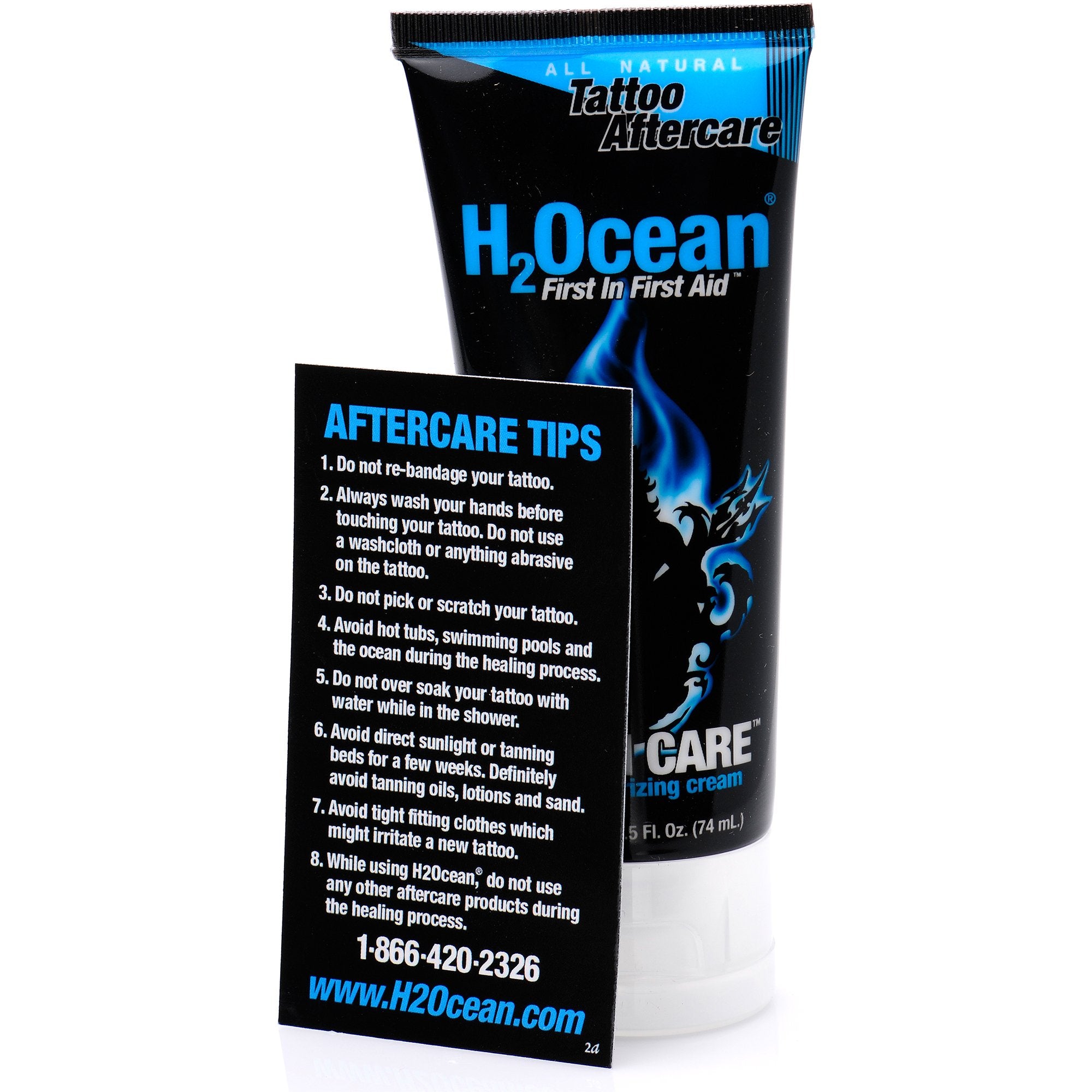 H2Ocean - Tattoo Aftercare Moisturing Cream 2.5oz
