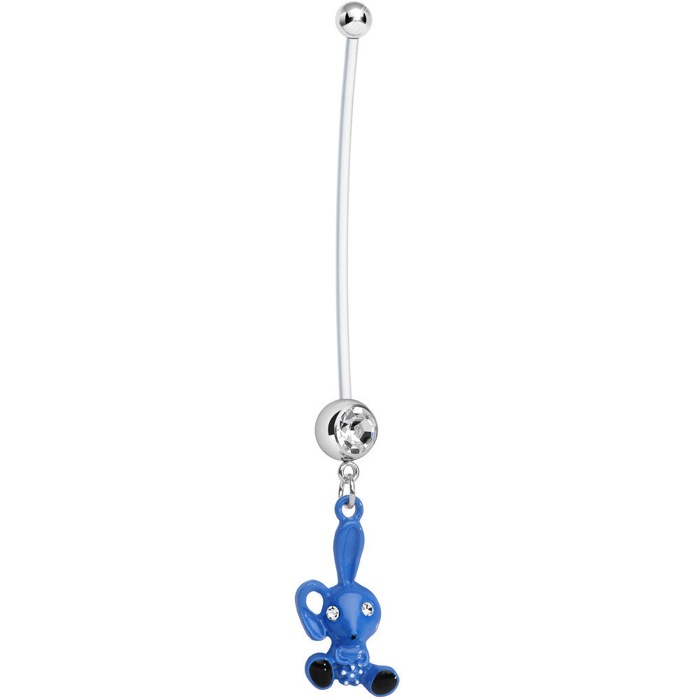 Blue Boy Lil Bunny Baby Pregnancy Belly Ring