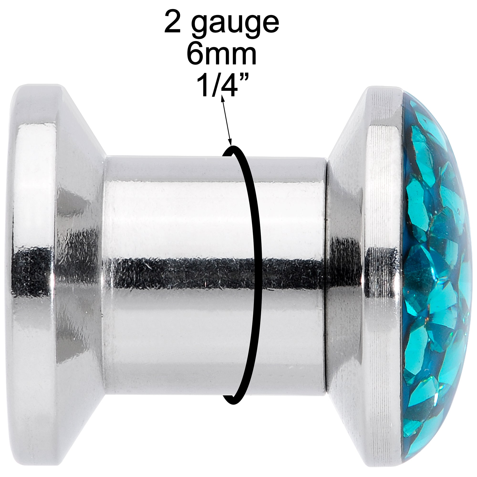 2G Aqua Blue Ferido End Screw Fit Plug Set