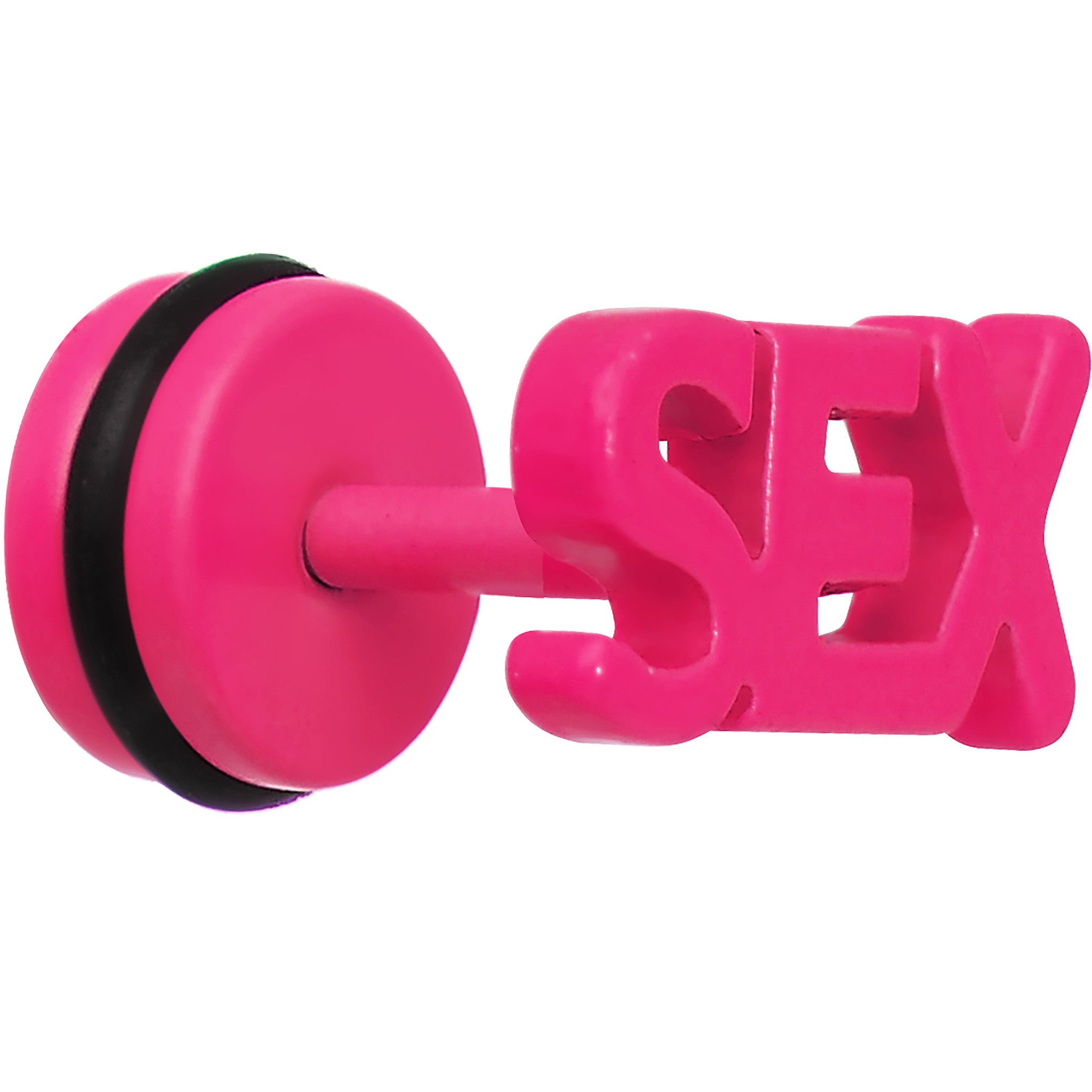 Pink Neon Enamel Sex Cheater Plug