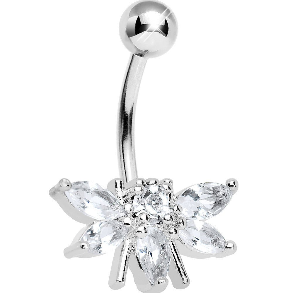 Crystalline Gem Honey Bee Belly Ring