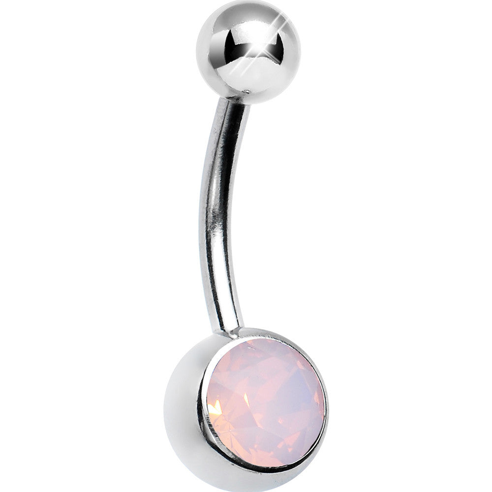 Pink Mystical Opal Belly Ring