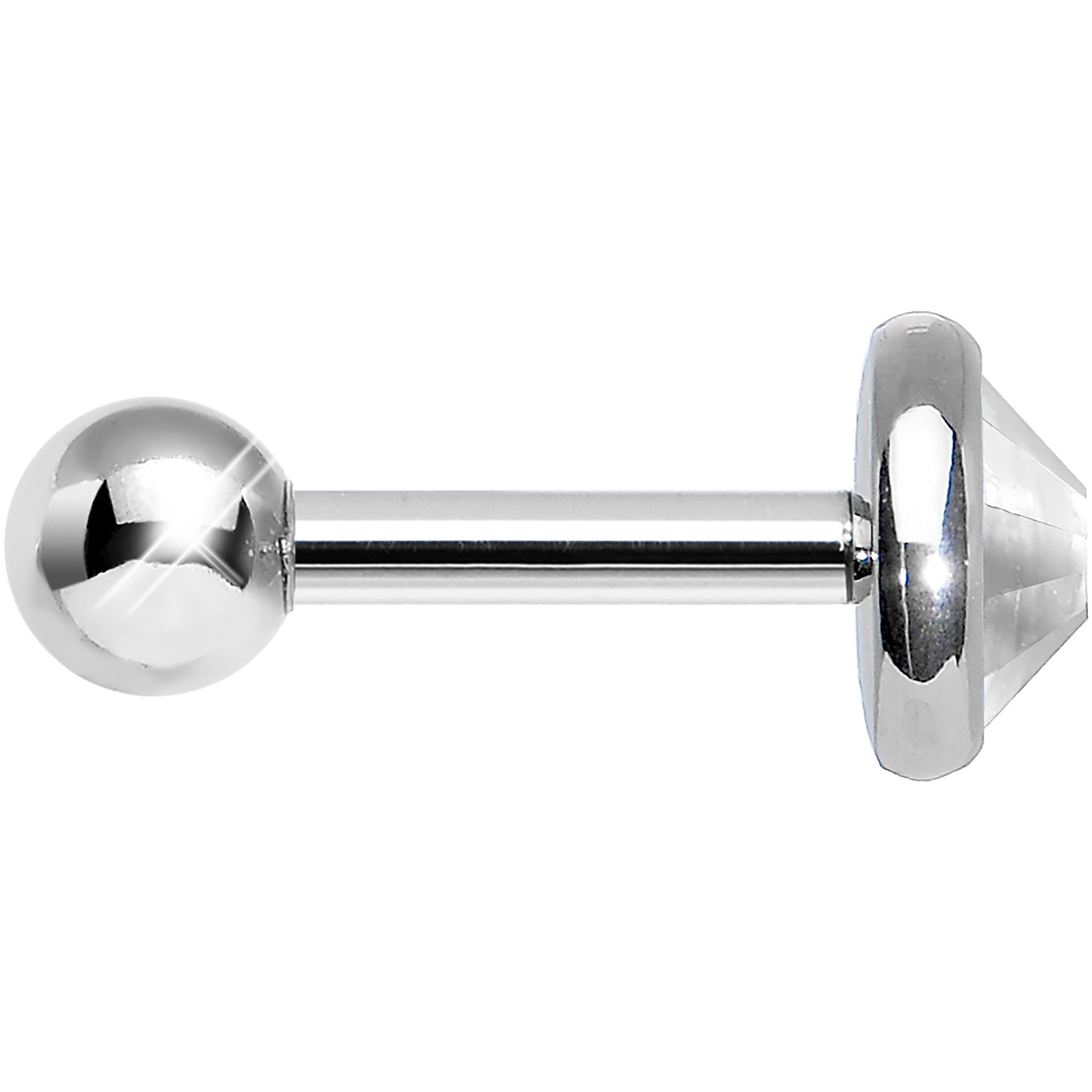 5mm Clear Gem Tragus Cartilage Barbell Earring