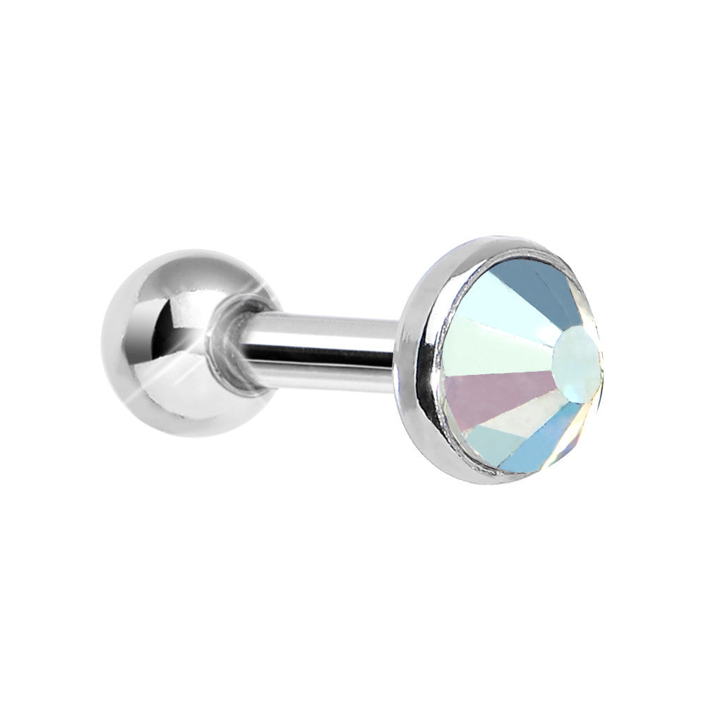 4mm Aurora Gem Tragus Cartilage Barbell Earring