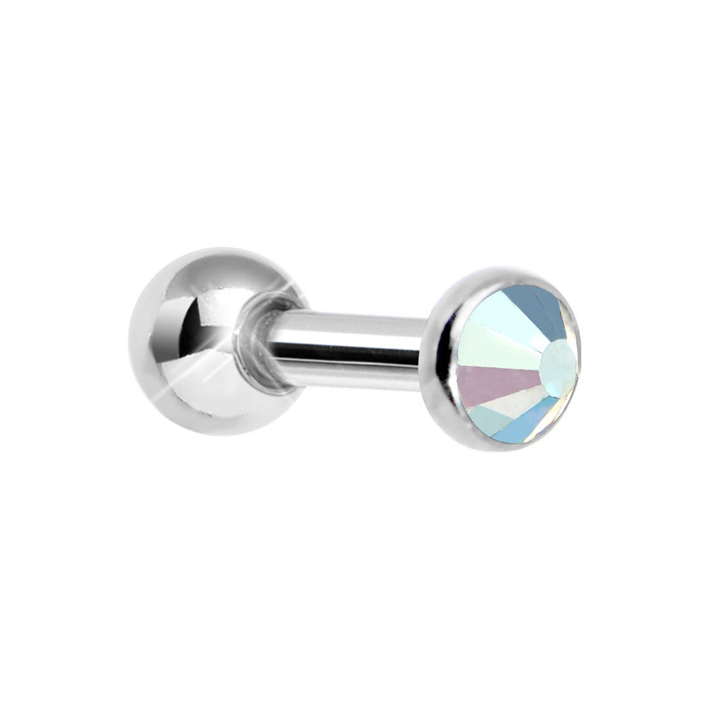 3mm Aurora Gem Tragus Cartilage Barbell Earring