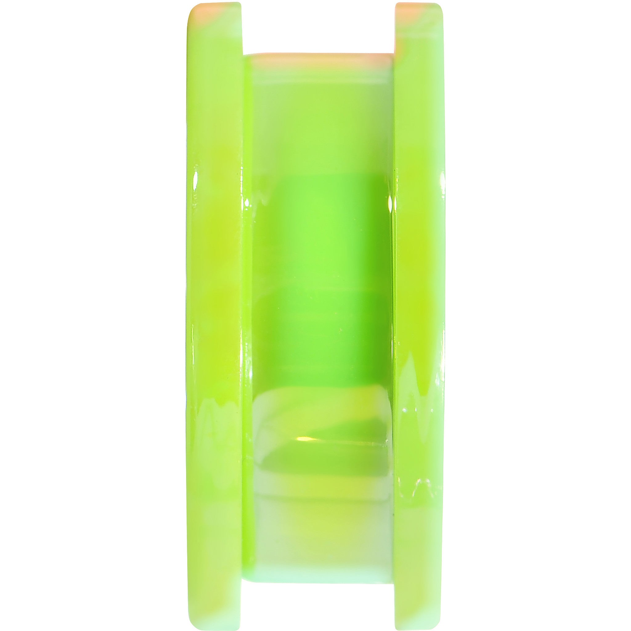 1 inch Iridescent Green Acrylic Screw Fit Tunnel Plug