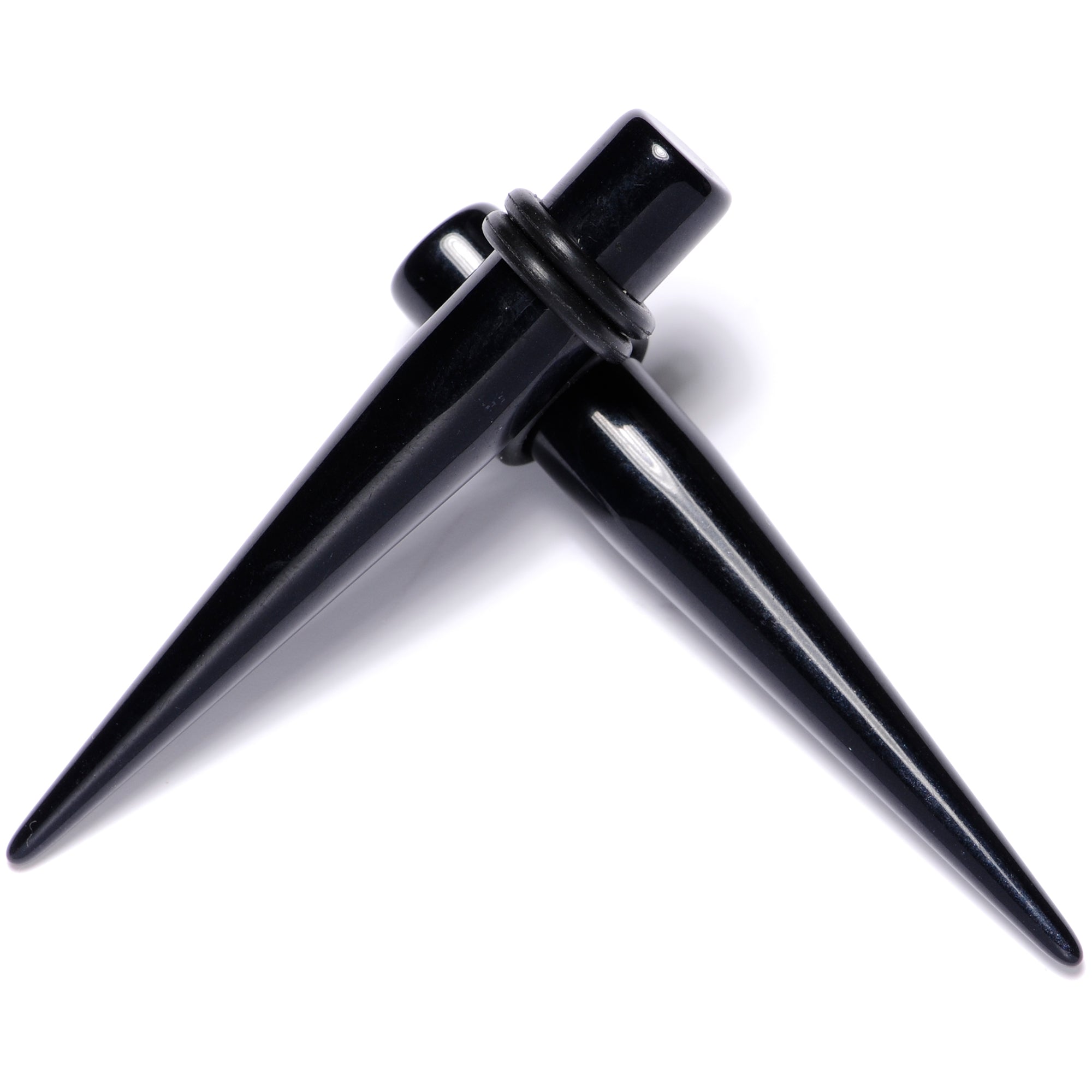 14G to 00G 18 Piece Black Acrylic Ear Stretching Taper Kit