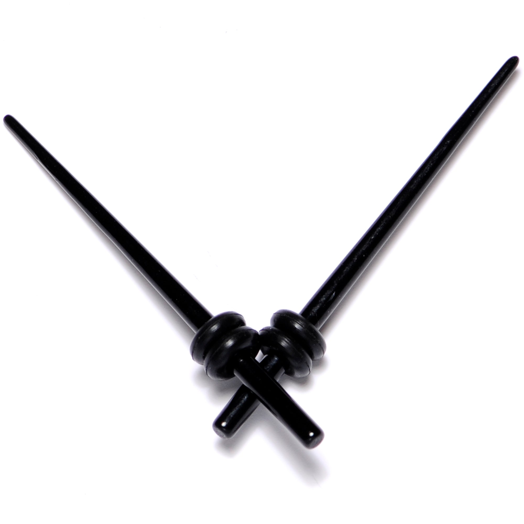 14G to 00G 18 Piece Black Acrylic Ear Stretching Taper Kit