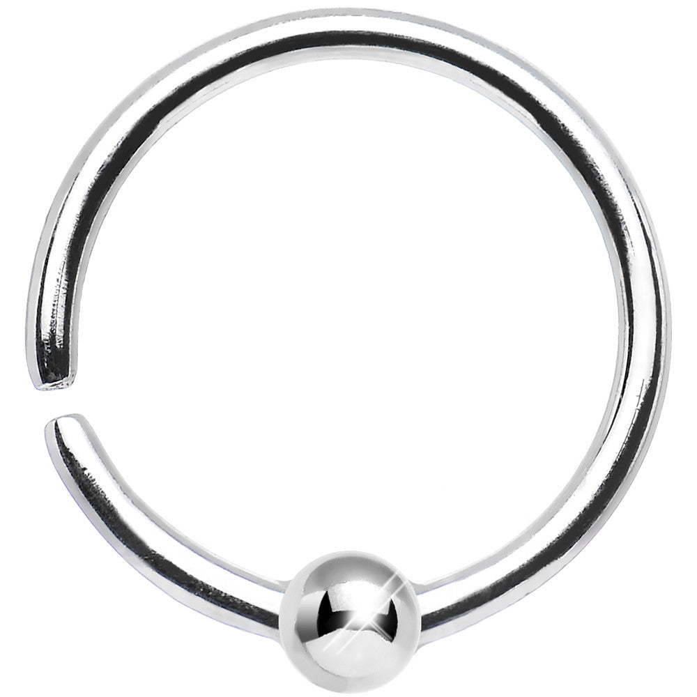 18G 3/8 925 Silver Ball Daith Cartilage Tragus Earring