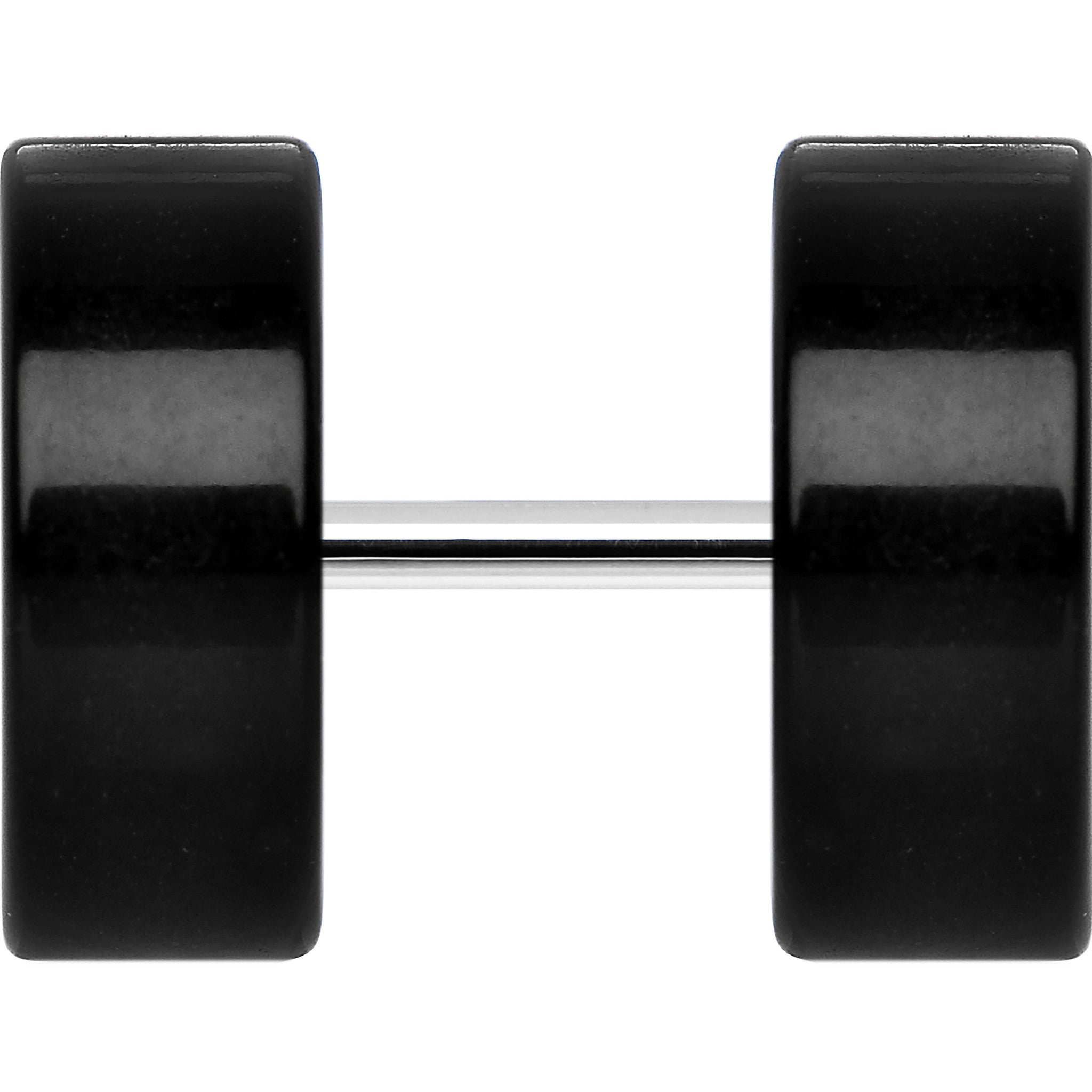 Black Acrylic Cheater Plug Set Looks Like 00G