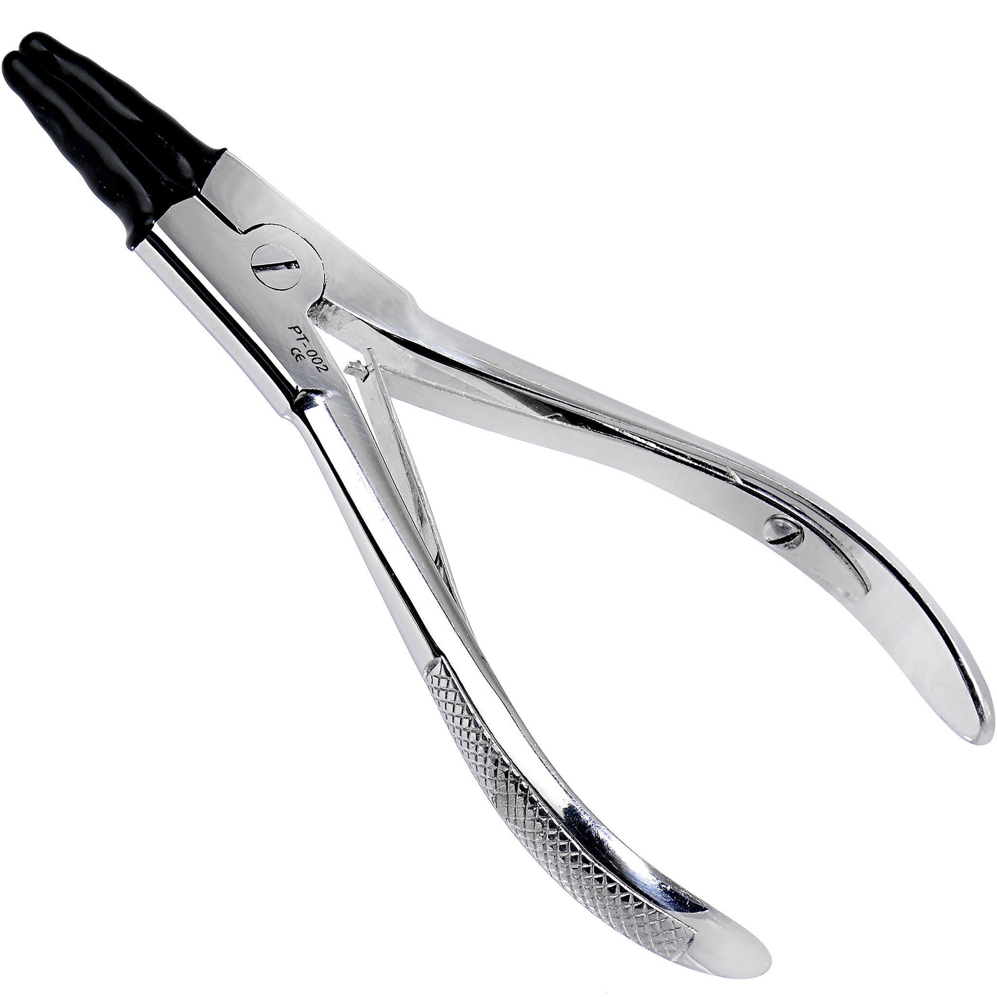 Body Jewelry Ring Opening Pliers with Black Rubber Tip - 6 Inch