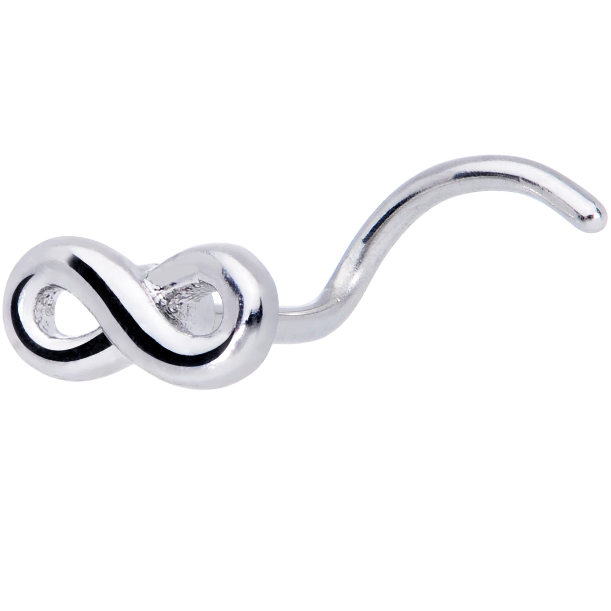 20G Gleaming Infinity Symbol Nose Screw