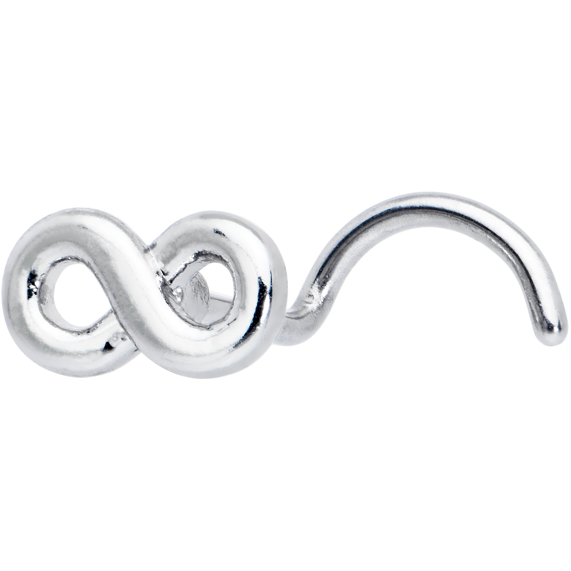 20G Gleaming Infinity Symbol Nose Screw