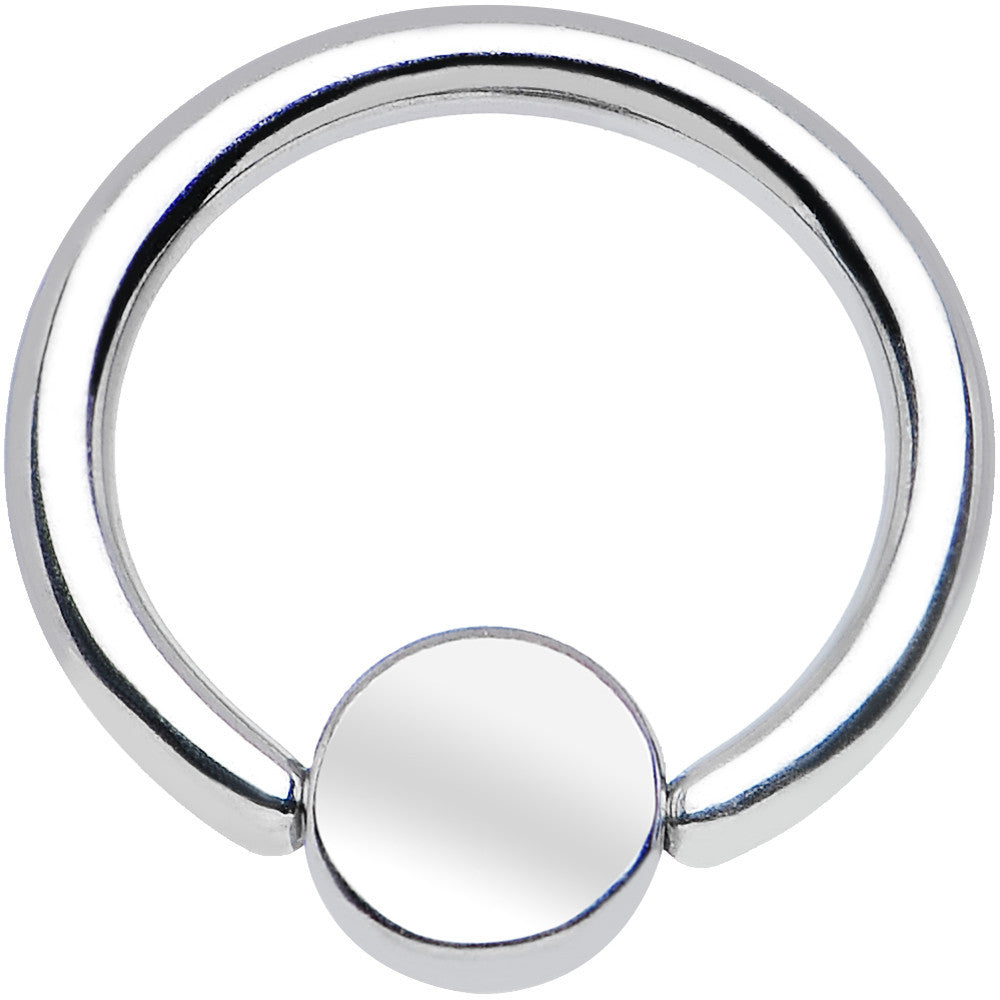 16G 5/16 BCR Steel Captive Ring 4mm Flat Disc