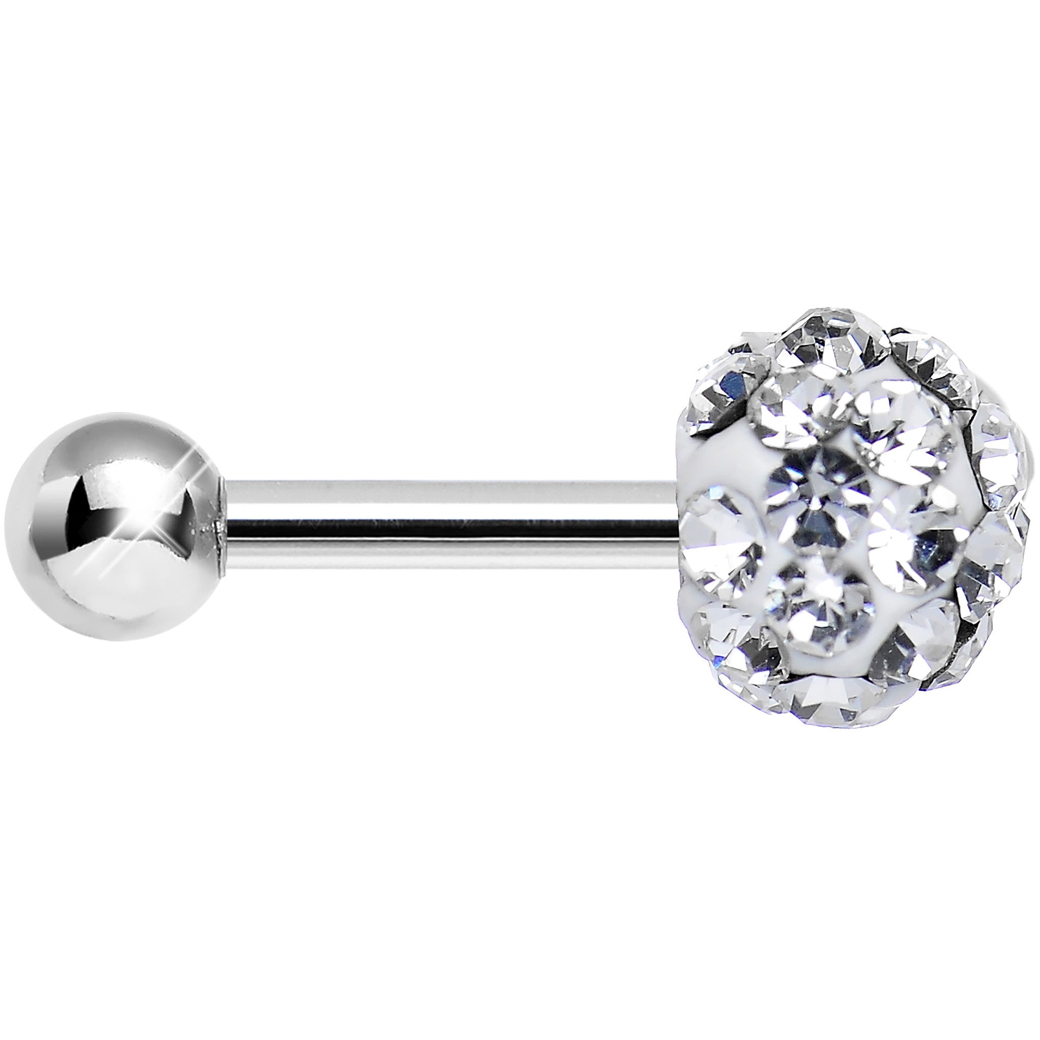 16G Clear Ferido Crystal Tragus Cartilage Earring 5mm Top