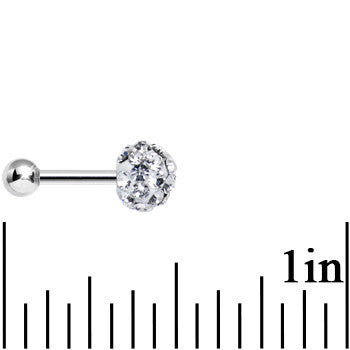 16G Clear Ferido Crystal Tragus Cartilage Earring 5mm Top