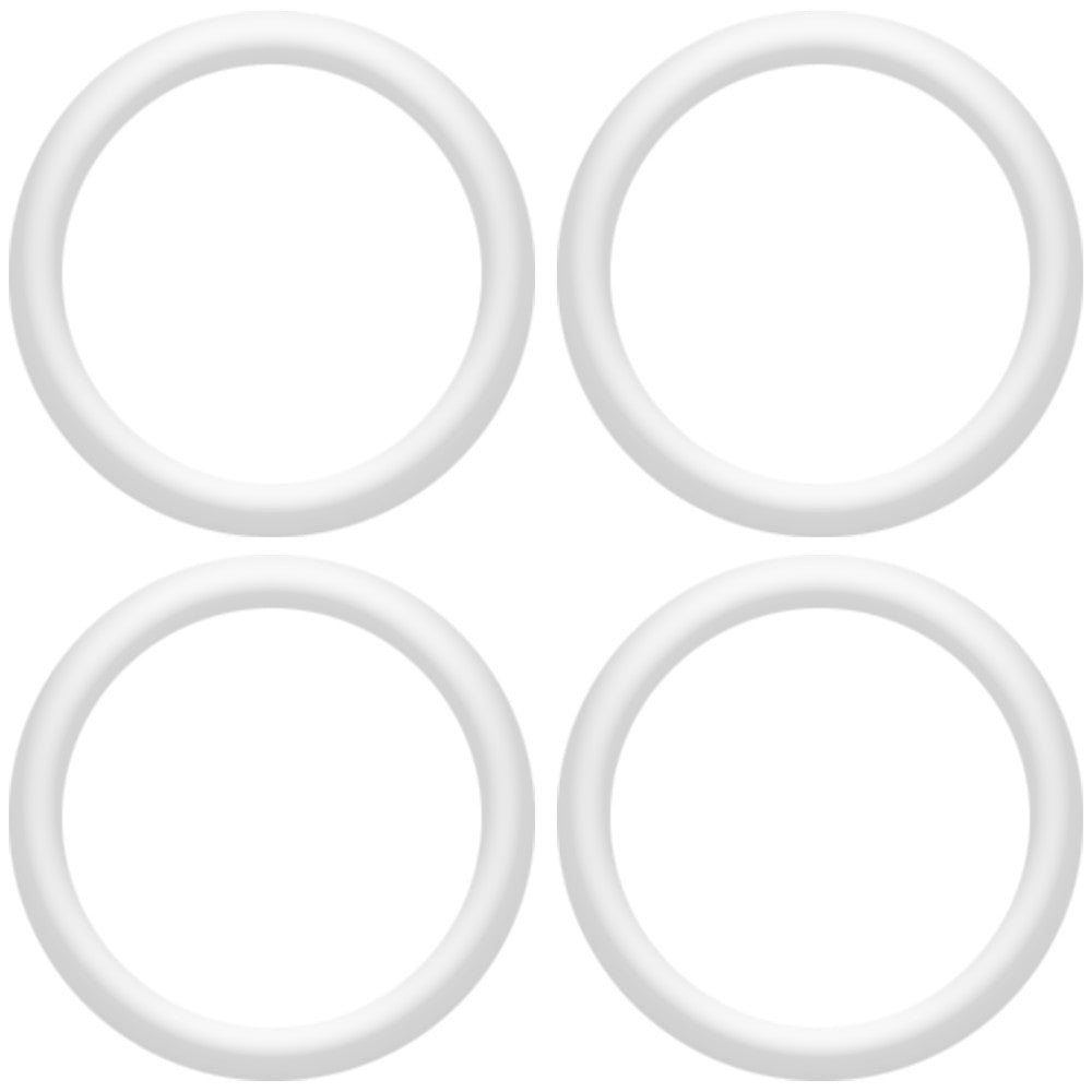 5/8 Clear Rubber O-Ring 4-Pack