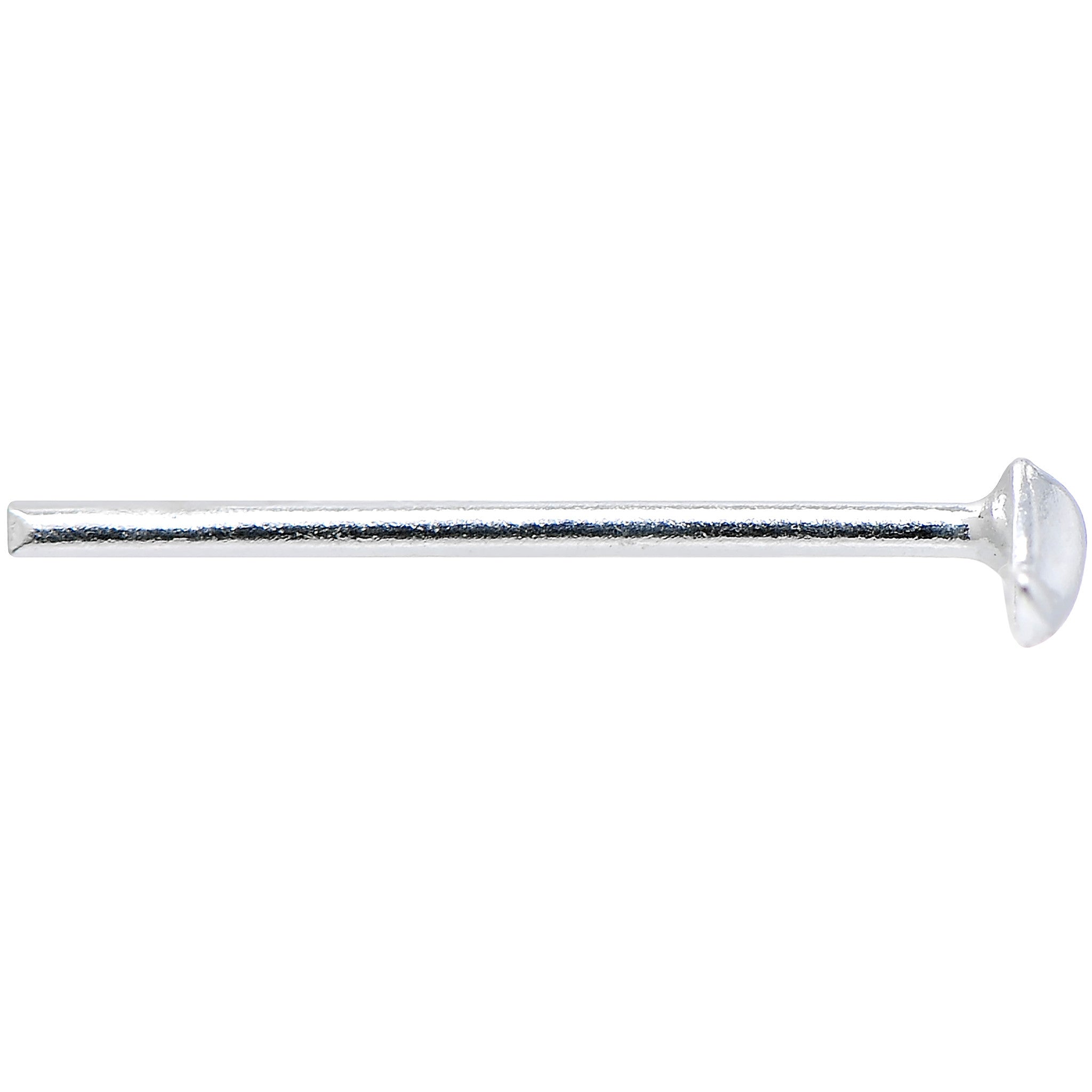 925 Sterling Silver 22G Dapper Mustache Bendable Nose Bone