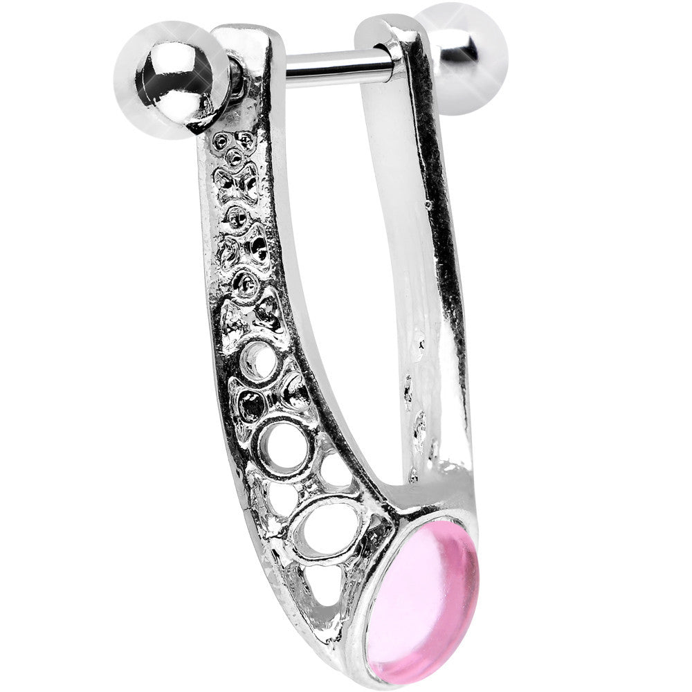 Pink Gem Bunches of Bubbles Dangle Helix Cartilage Earring