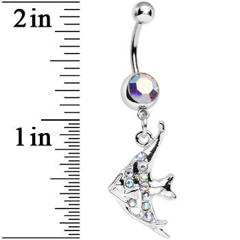 Aurora Gem Coral Reef Tropical Fish Dangle Belly Ring