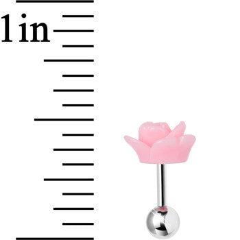 16 Gauge Baby Pink Courtship Rose Cartilage Tragus Earring