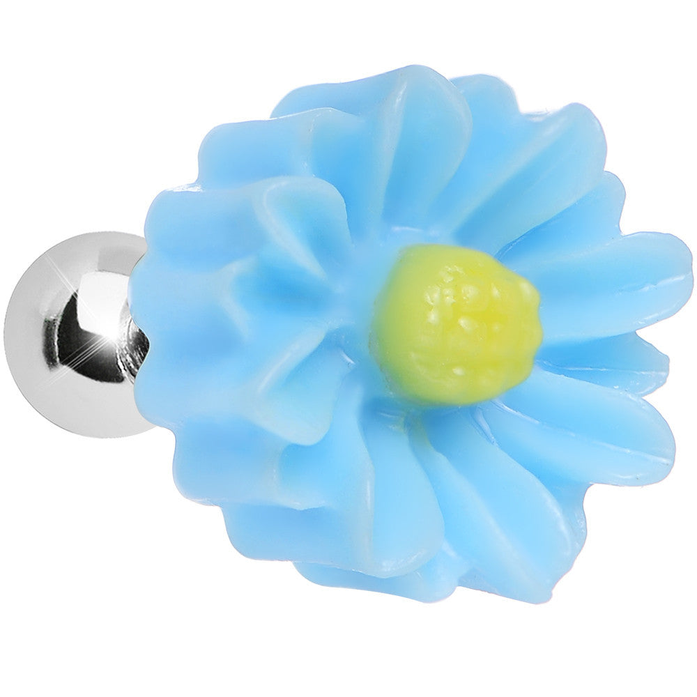 16G Aqua Desert Cactus Flower Cartilage Tragus Earring