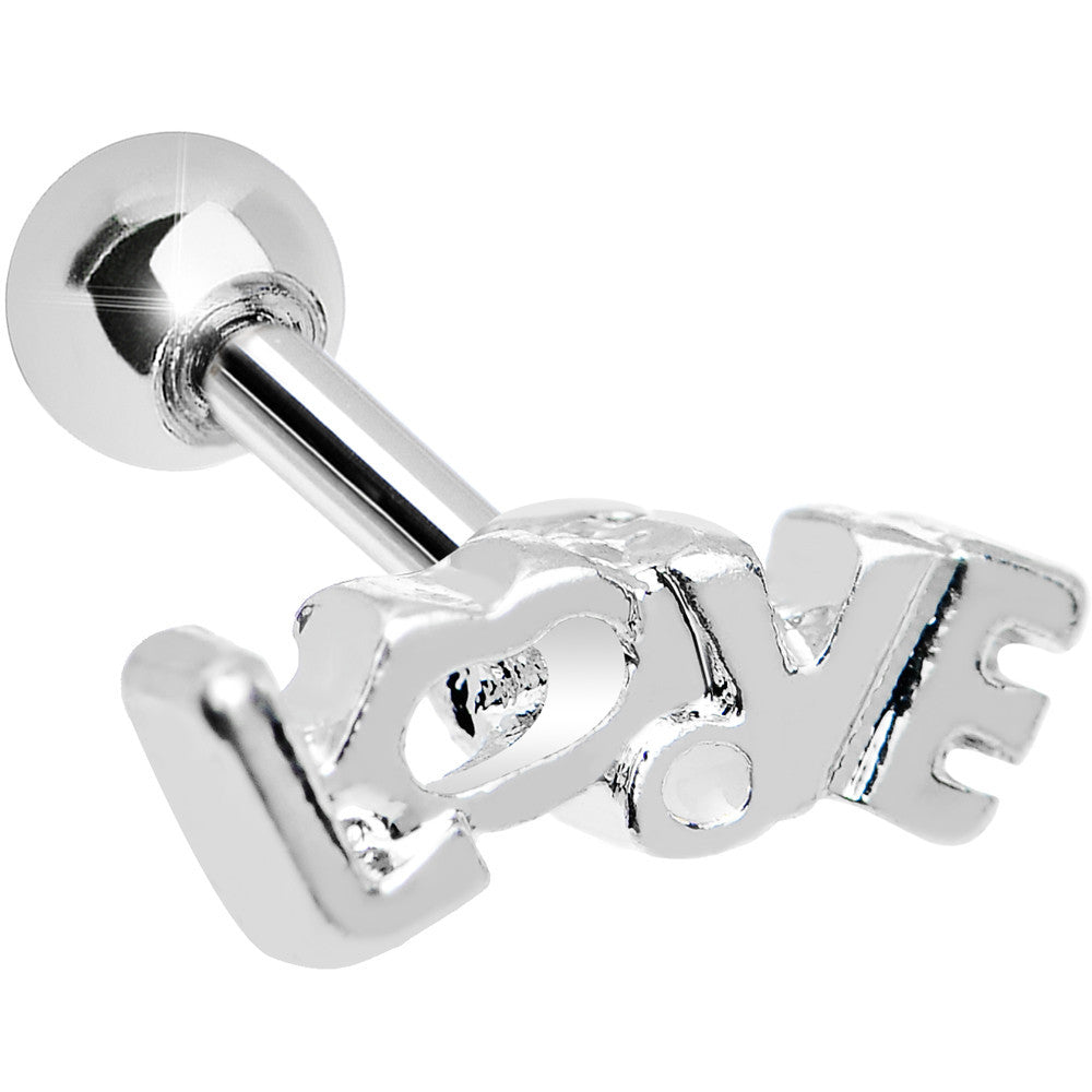 18G White Drop Whisper of Love Cartilage Tragus Earring