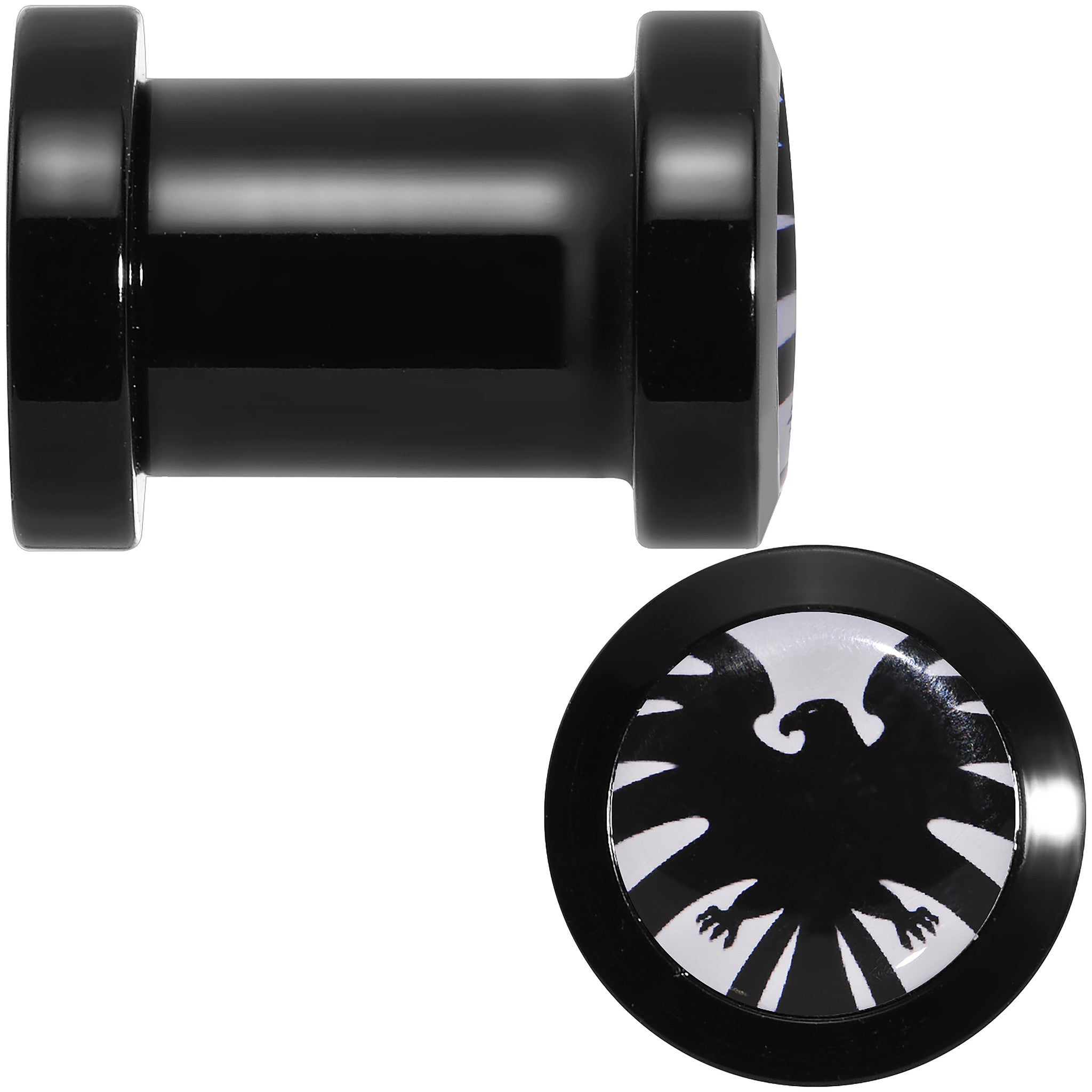 2G Licensed Hawkeye Logo Acrylic Screw Fit Plugs Set