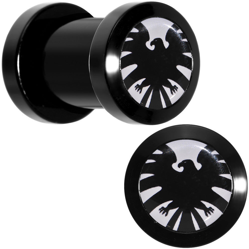 2G Licensed Hawkeye Logo Acrylic Screw Fit Plugs Set