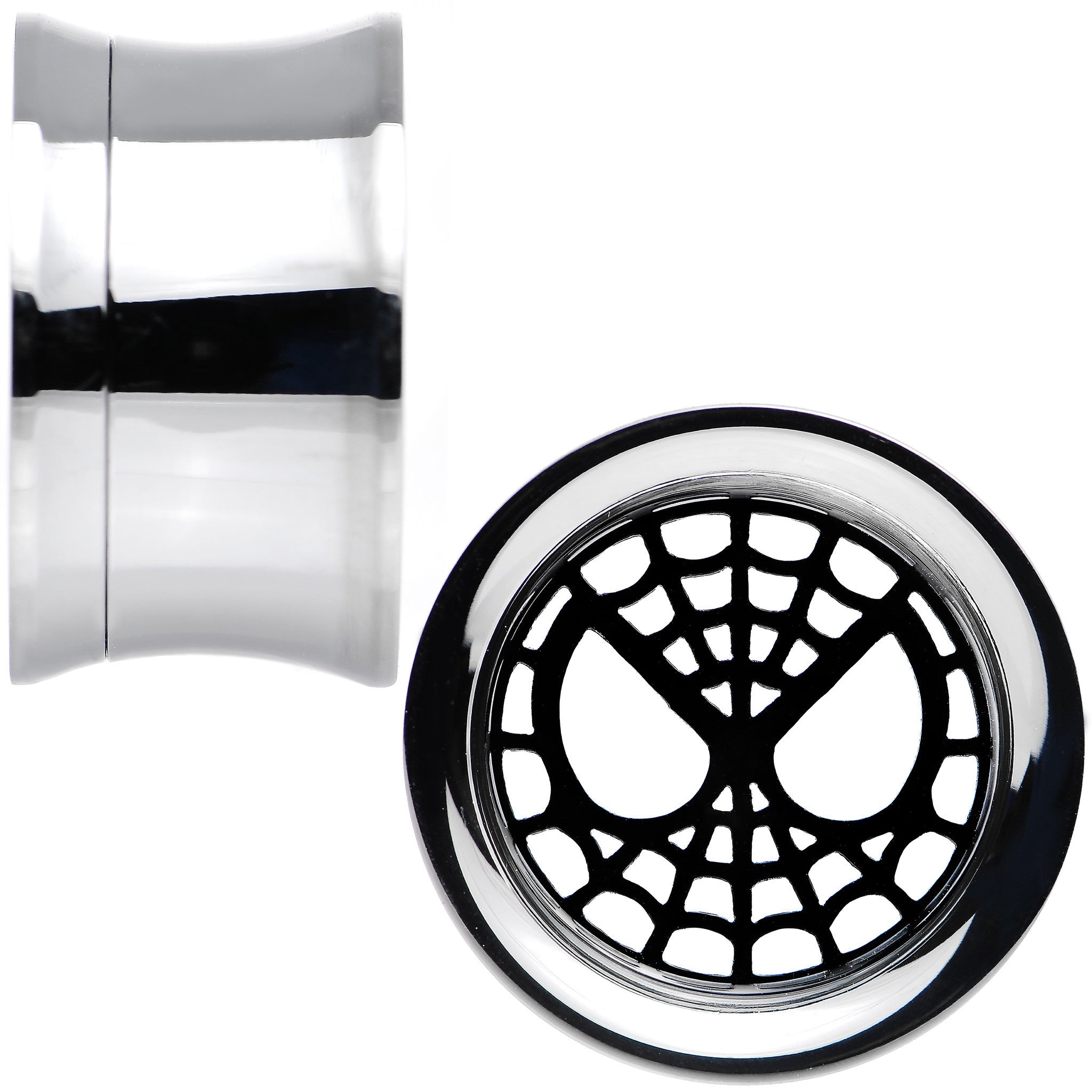 5/8 Licensed Spider-Man Steel Screw Fit Tunnel Plugs Set