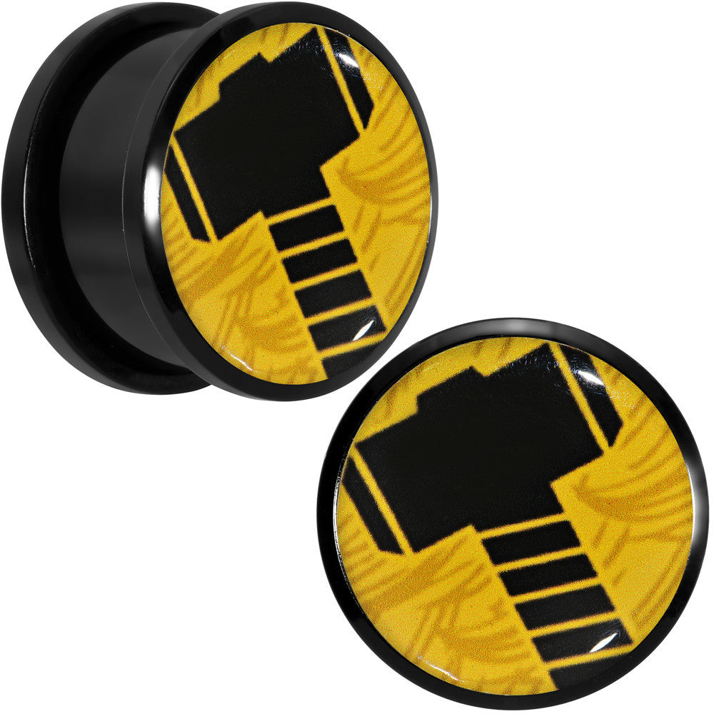 3/4 Licensed Hammer of Thor Acrylic Screw Fit Plugs Set