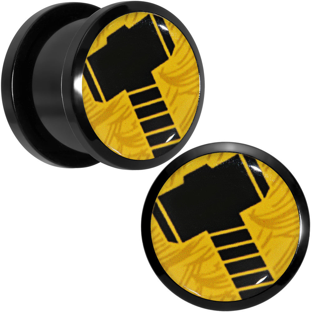 9/16 Licensed Hammer of Thor Acrylic Screw Fit Plugs Set