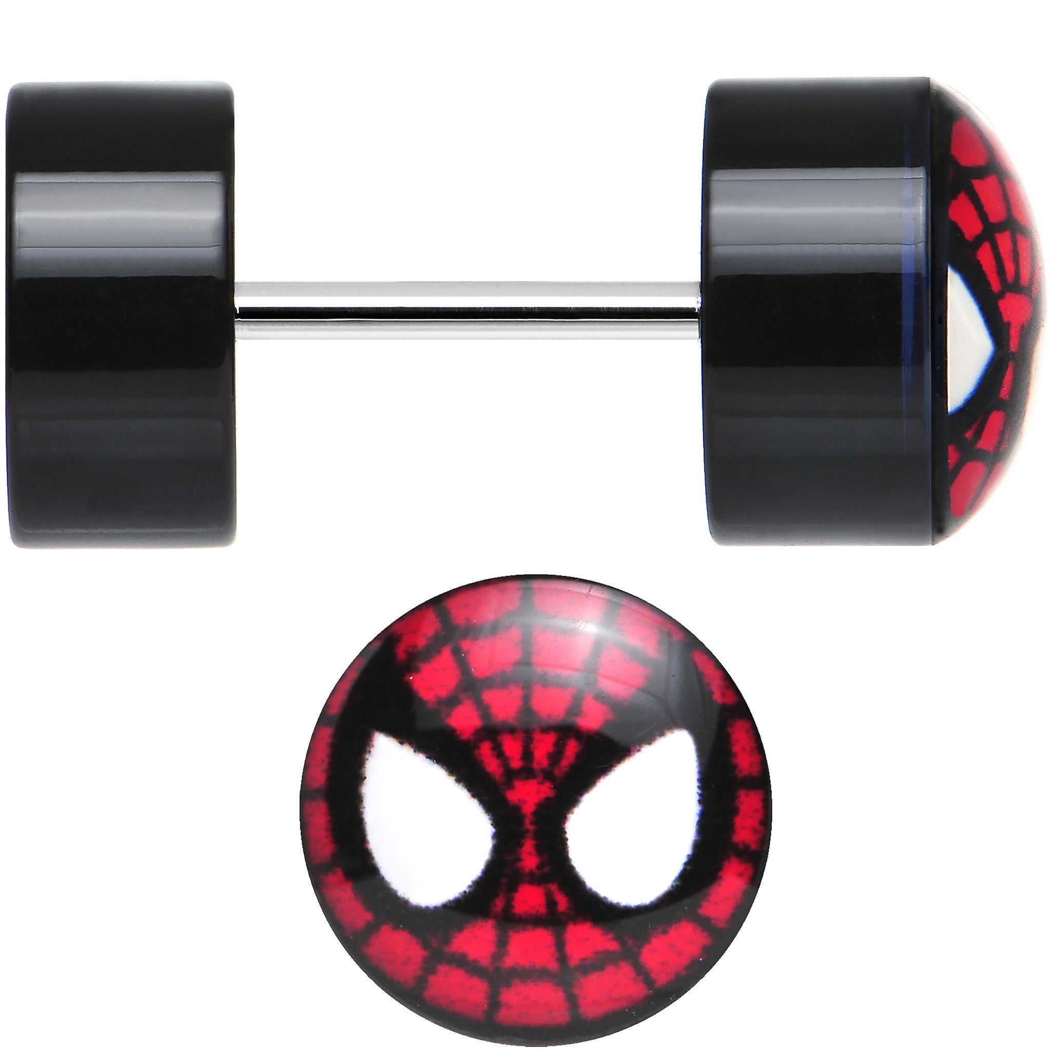 Licensed Spider-Man Acrylic Cheater Plugs Set