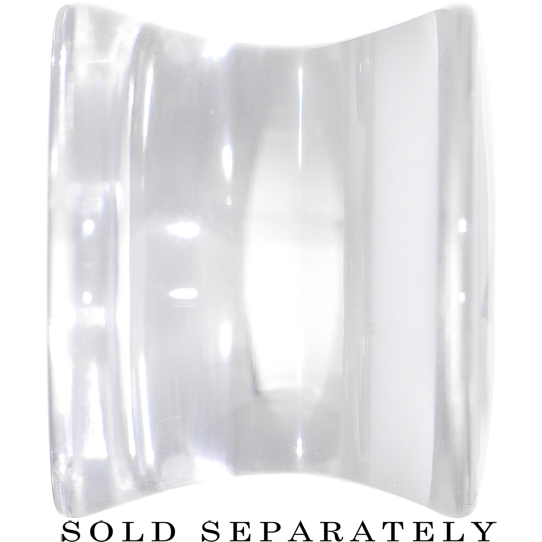 Clear White Acrylic Wish on a Star Saddle Plug 2G to 20mm