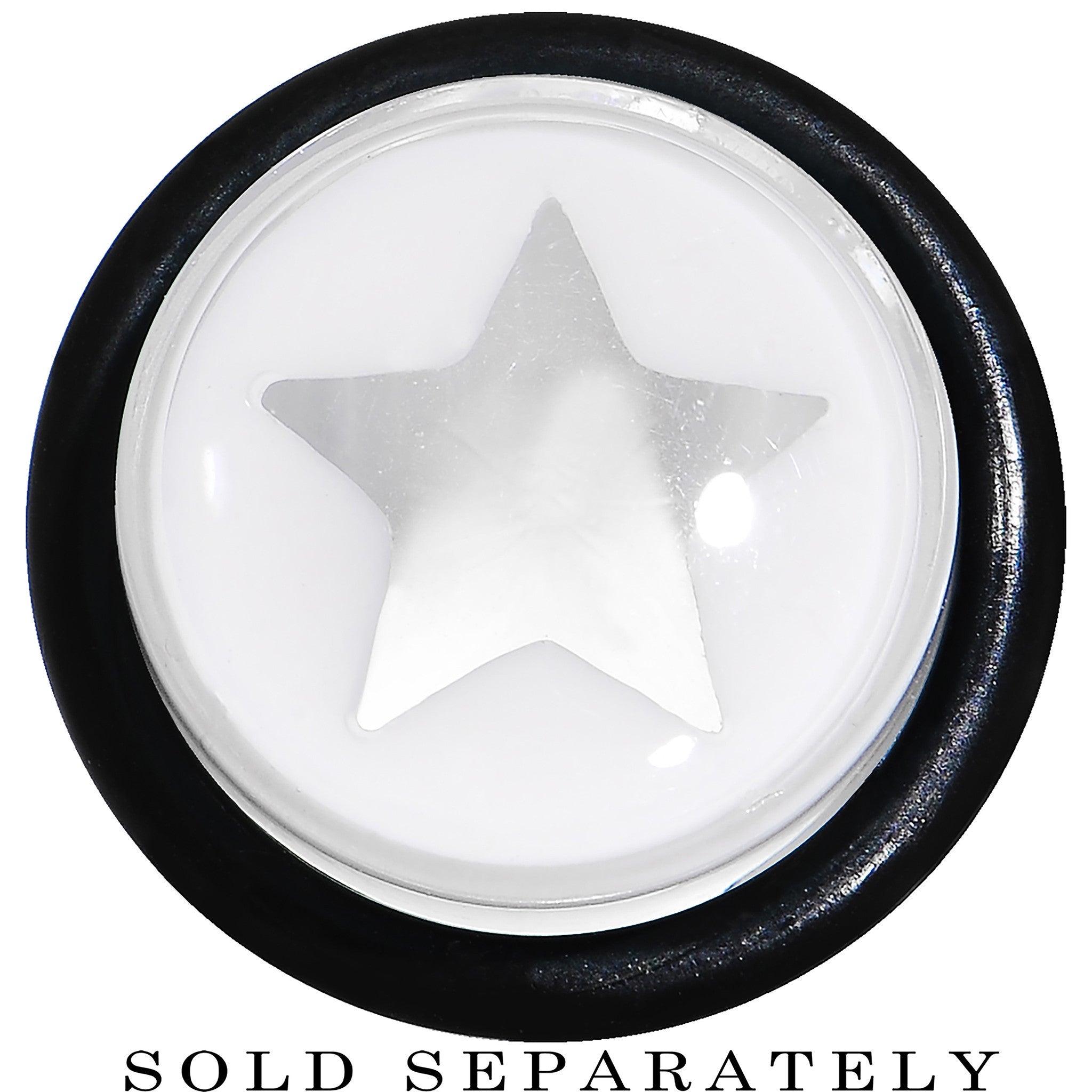 1/2 Clear White Acrylic Wish on a Star Taper