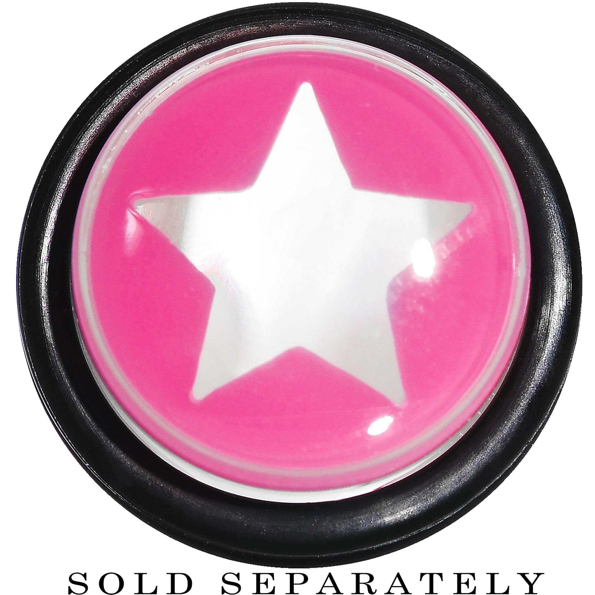 9/16 Clear Pink Acrylic Wish on a Star Taper