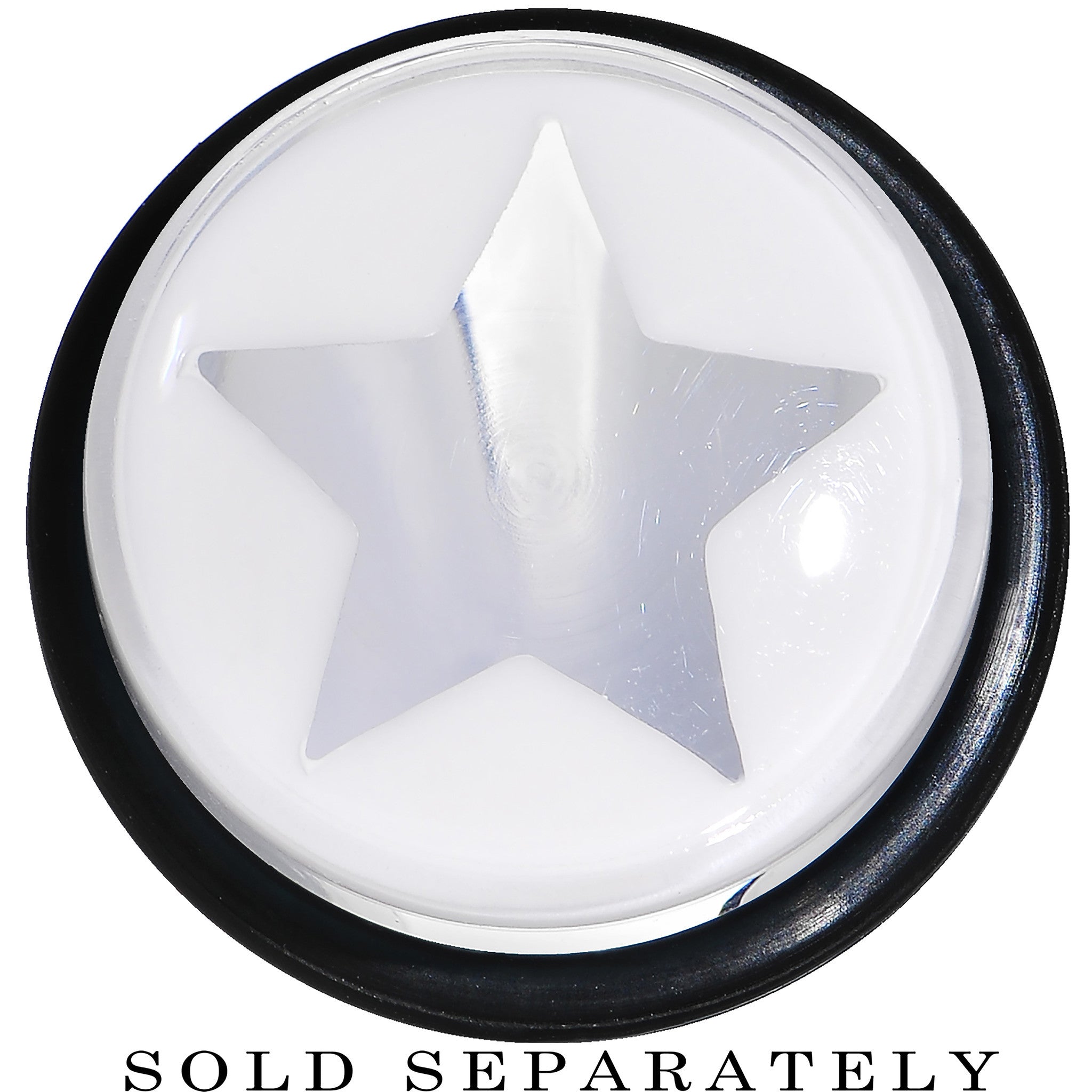 5/8 Clear White Acrylic Wish on a Star Taper